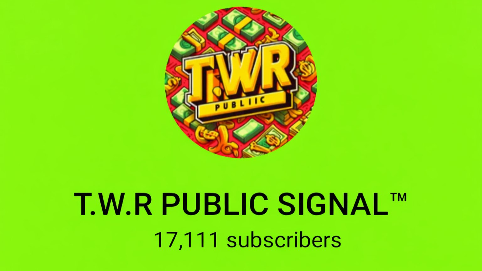 T.W.R PUBLIC SIGNAL™