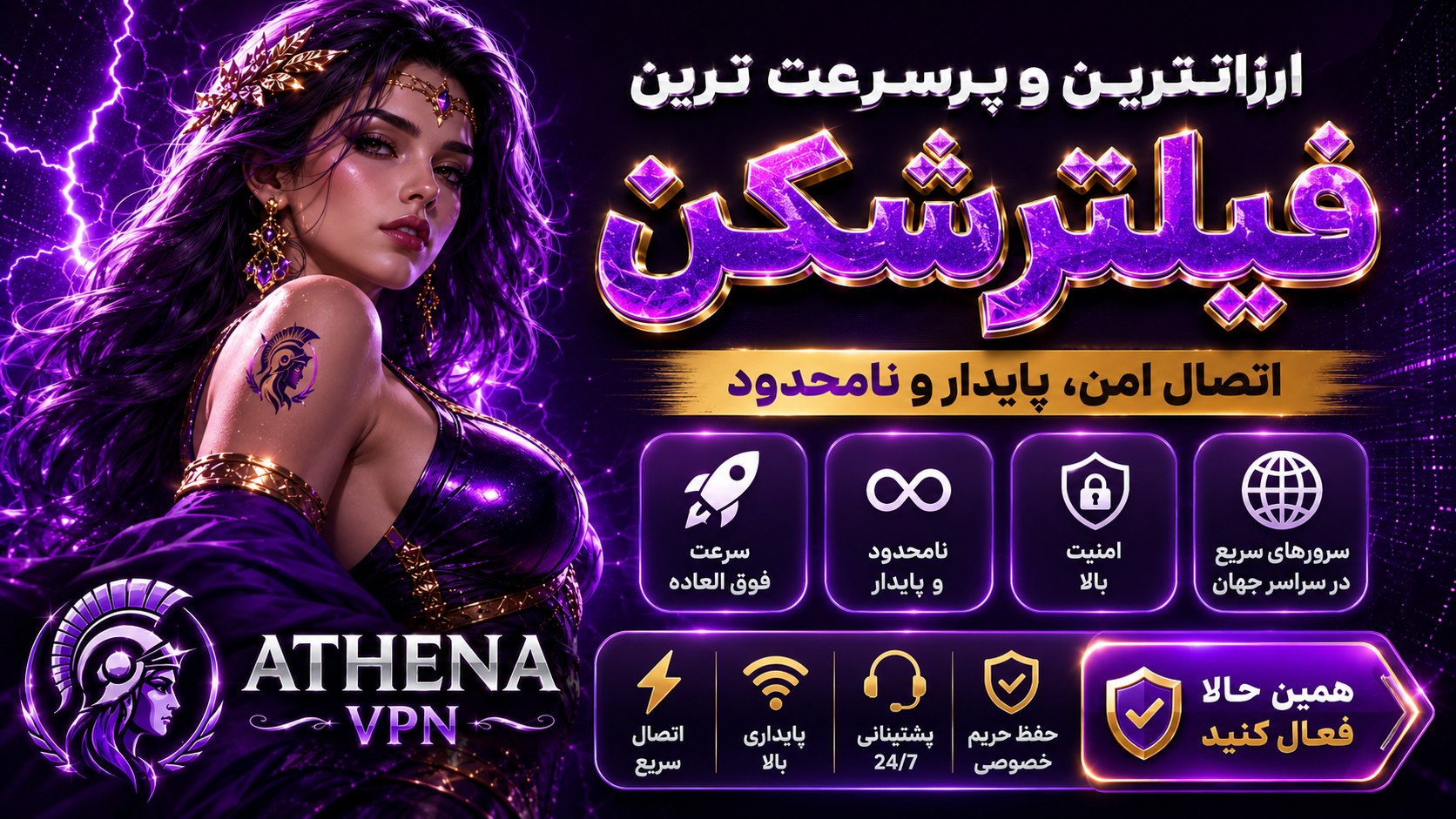 آتنا VPN | فروش فیلتر شکن